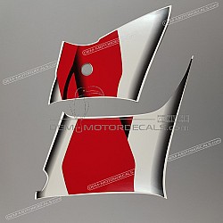 Side cowling decals set, left side