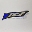 Left side cowling R1 emblem, left side