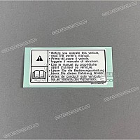 YAMAHA Etiqueta de precaución 5RU-21568-00-00
