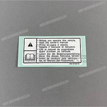 Etiqueta de precaución