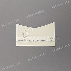 Adesivo posteriore coda carena