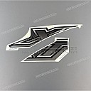 XT660R tankbekleding en zijkap stickerset, rechterkant