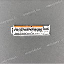 Cowling warning label