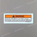 Caution label