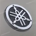 Windshield tuning fork logo decal
