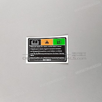 Étiquette de mise en garde