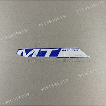 Side cowling decal, right side
