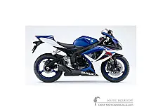 Adesivi per Suzuki GSXR600 2007 - Blu/Bianco • Suzuki Adesivi OEM