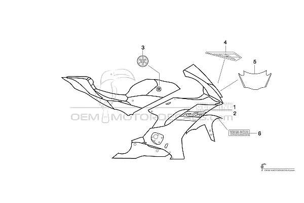 Yamaha YZF R6 2018 - Blau