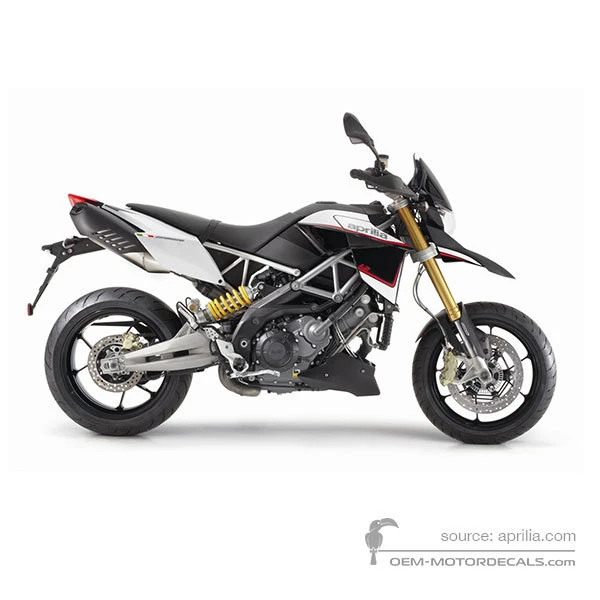 Naklejki do Aprilia DORSODURO 1200 2012 - Biały • Aprilia Naklejki OEM