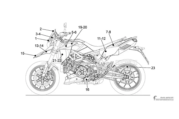 Aprilia DORSODURO 1200 2012 - Red