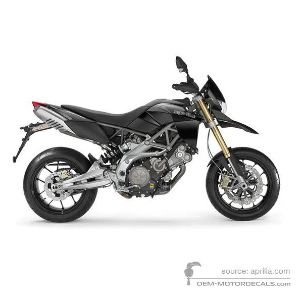 Pegatinas para Aprilia DORSODURO 750 2009 - Negro • Aprilia Pegatinas OEM