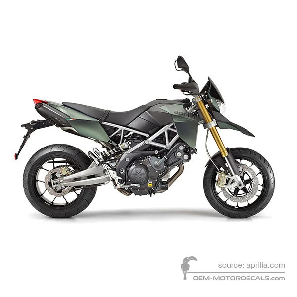 Adesivi per Aprilia DORSODURO 750 2011 - Verde • Aprilia Adesivi OEM