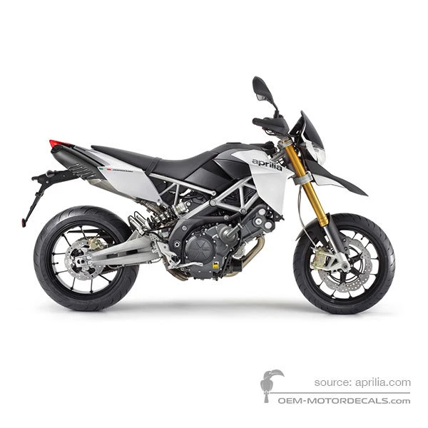 Naklejki do Aprilia DORSODURO 750 2011 - Biały • Aprilia Naklejki OEM