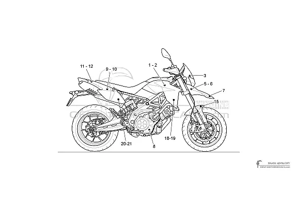 Aprilia DORSODURO 750 2013 - Black