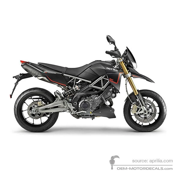 Naklejki do Aprilia DORSODURO 750 2014 - Czarny • Aprilia Naklejki OEM