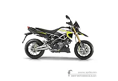 Aufkleber für Aprilia DORSODURO 750 2016 - Weiss • Aprilia OEM-Aufkleber