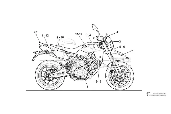 Aprilia DORSODURO 750 2016 - Wit