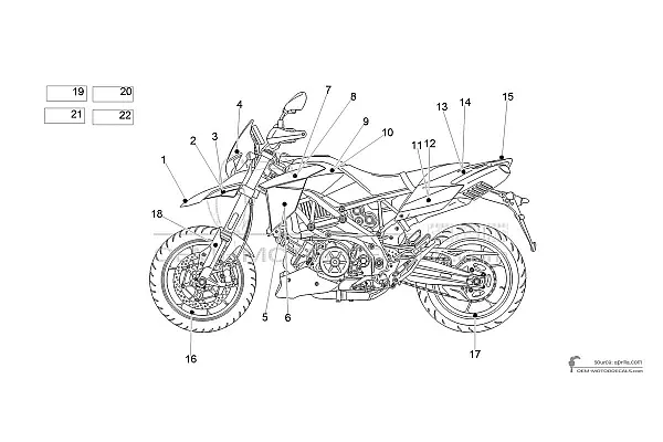 Aprilia DORSODURO 900 2019 - Silber