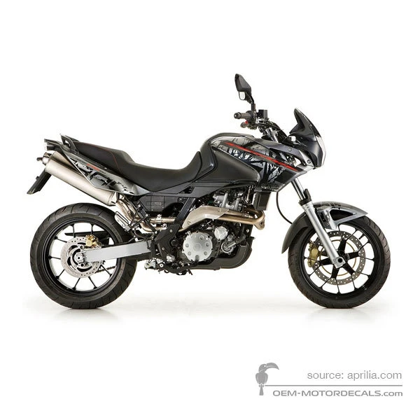 Naklejki do Aprilia Pegaso 650IE STRADA 2009 - Czarny • Aprilia Naklejki OEM