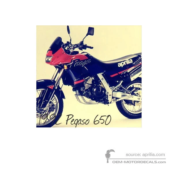 Naklejki do Aprilia Pegaso 650 1992 - Czarny • Aprilia Naklejki OEM