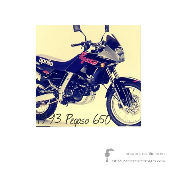 Pegatinas para Aprilia Pegaso 650 1993 - Negro • Aprilia Pegatinas OEM