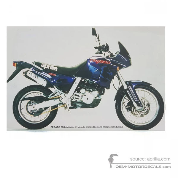 Pegatinas para Aprilia Pegaso 650 1994 - Azul • Aprilia Pegatinas OEM