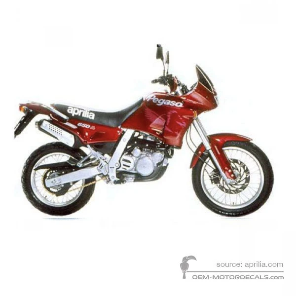 Pegatinas para Aprilia Pegaso 650 1994 - Rojo • Aprilia Pegatinas OEM