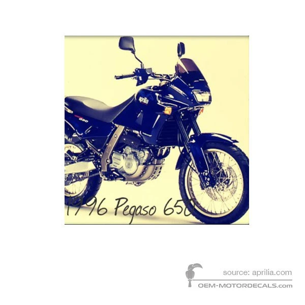 Decals for Aprilia Pegaso 650 1996 - Blue • Aprilia OEM Decals