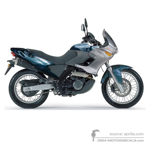 Naklejki do Aprilia Pegaso 650 IE GARDA 2001 - Niebiesko Zielony • Aprilia Naklejki OEM