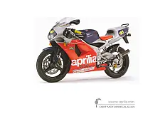 Naklejki do Aprilia RS125 1998 - Szary • Aprilia Naklejki OEM