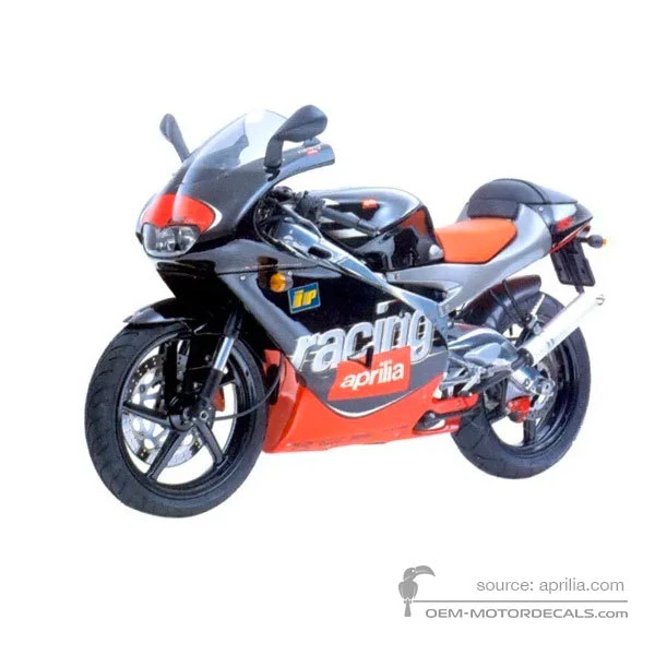 Decals for Aprilia RS125 1999 - Black • Aprilia OEM Decals
