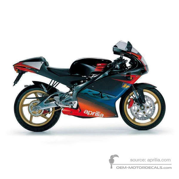 Pegatinas para Aprilia RS125 2003 - Negro • Aprilia Pegatinas OEM