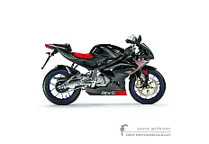 Stickers voor Aprilia RS125 2006 - Zwart • Aprilia OEM Stickers