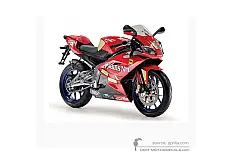 Stickers voor Aprilia RS125 2007 - Rood • Aprilia OEM Stickers