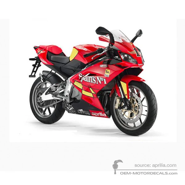 Aufkleber für Aprilia RS125 2008 - Rot • Aprilia OEM-Aufkleber