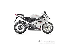Aufkleber für Aprilia RS125 2010 - Weiss • Aprilia OEM-Aufkleber
