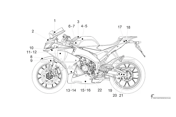 Aprilia RS125 4T 2017 - Grau