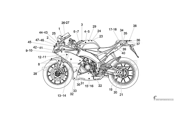Aprilia RS125 Replica 2018 - Red