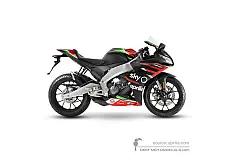 Decals for Aprilia RS125 GP Replica 4T 2021 - Black • Aprilia OEM Decals