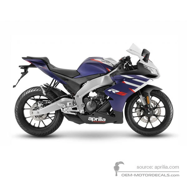 Naklejki do Aprilia RS125 4T 2021 - Niebieski • Aprilia Naklejki OEM
