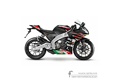 Decals for Aprilia RS125 GP Replica 4T 2022 - Black • Aprilia OEM Decals