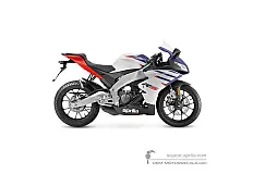 Stickers voor Aprilia RS125 4T 2023 - Wit • Aprilia OEM Stickers