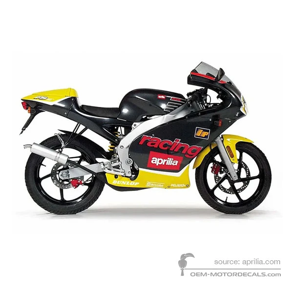 Adesivi per Aprilia RS50 2000 - Grigio • Aprilia Adesivi OEM