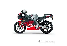 Decals for Aprilia RS50 2002 - Black • Aprilia OEM Decals
