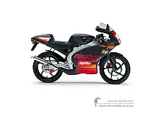 Autocollants pour Aprilia RS50 2002 - Noir • Aprilia Autocollants OEM