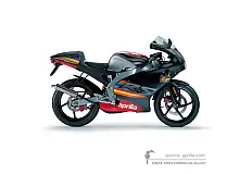 Aufkleber für Aprilia RS50 2003 - Schwarz • Aprilia OEM-Aufkleber