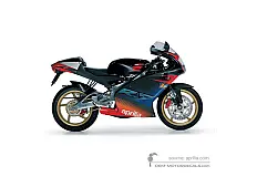 Aufkleber für Aprilia RS50 2003 - Schwarz • Aprilia OEM-Aufkleber