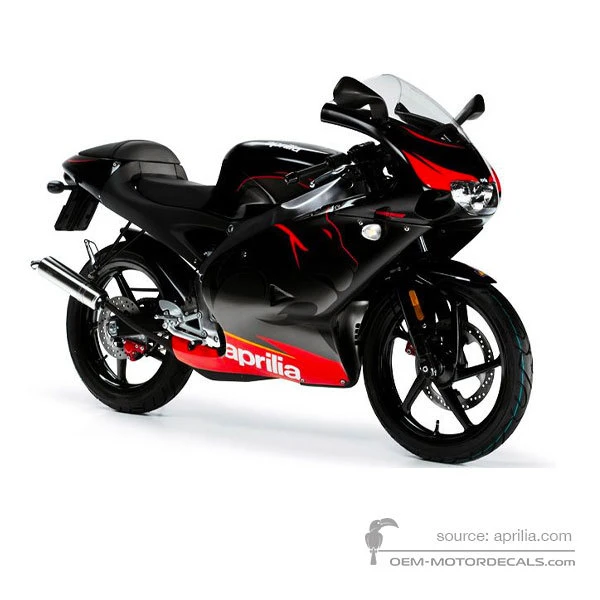 Decals for Aprilia RS50 2005 - Black • Aprilia OEM Decals
