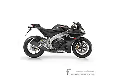 Decals for Aprilia RSV4 1000R 2009 - Black • Aprilia OEM Decals